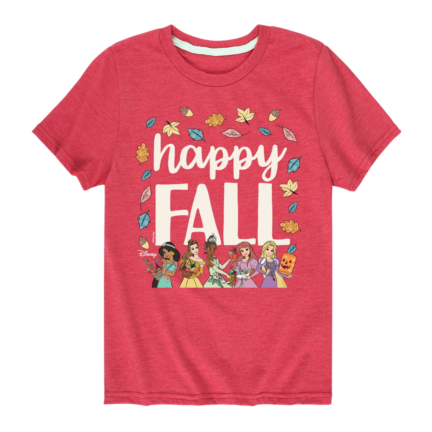Disney Princess Happy Fall Toddler And Youth Short Sleeve