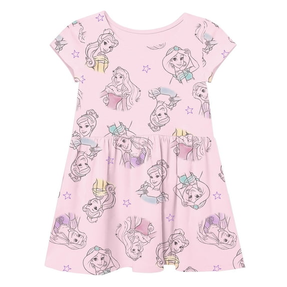Disney Princess Head Shots Casual Dress (Toddler Girls & Little Girls)
