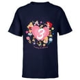 thumbnail image 1 of Disney Princess Heart 3 Years Old Happy Third Birthday - Short Sleeve T-Shirt for Kids - Customized-Navy, 1 of 5