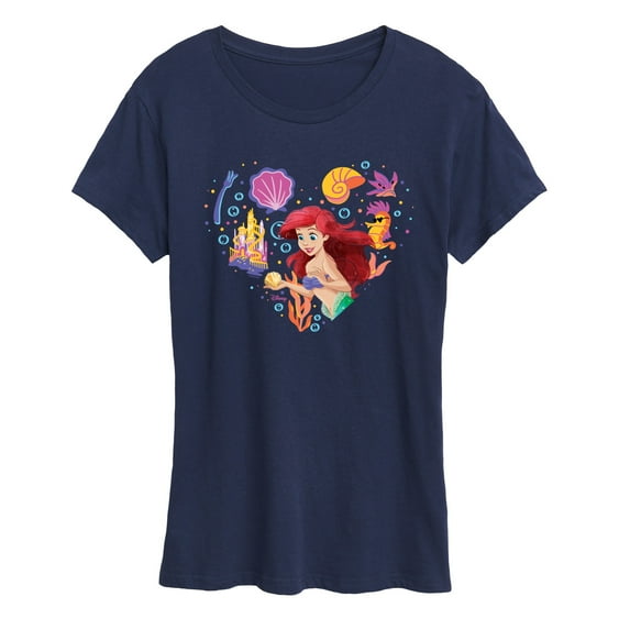 Disney Princess - Heart Ariel - Women's Short Sleeve Graphic T-Shirt