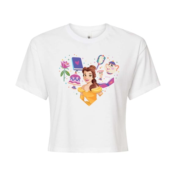 Disney Princess - Heart Belle - Junior's Cropped T-Shirt