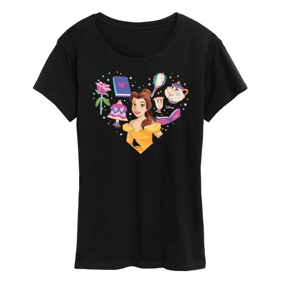 Disney Princess - Heart Belle - Women's Short Sleeve Graphic T-Shirt