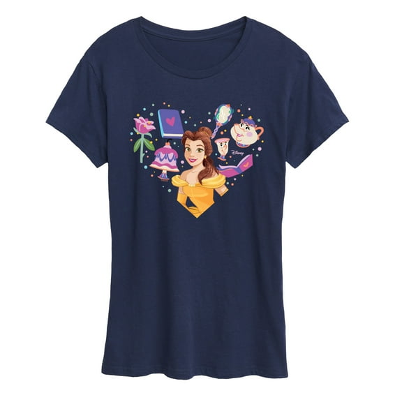 Disney Princess - Heart Belle  - Women's Short Sleeve Graphic T-Shirt
