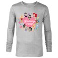 thumbnail image 1 of Disney Princess Heart Flowers Friends & Family Birthday Crew - Long Sleeve T-Shirt for Men - Customized-Athletic Heather, 1 of 5
