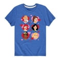 thumbnail image 1 of Disney - Princess Heart Grid - Toddler And Youth Short Sleeve Graphic T-Shirt, 1 of 4