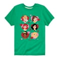 thumbnail image 1 of Disney - Princess Heart Grid - Toddler And Youth Short Sleeve Graphic T-Shirt, 1 of 4