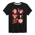 thumbnail image 1 of Disney - Princess Heart Grid - Toddler And Youth Short Sleeve Graphic T-Shirt, 1 of 4