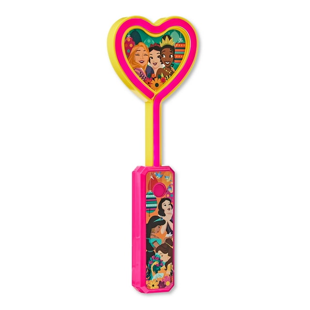 Princess Heart-Shaped Neon Light-Up Wand, for Child Ages 3+, Perfect Basket Stuffer