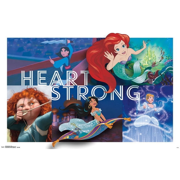 Disney Princess - Heart Wall Poster, 22.375" x 34"
