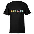thumbnail image 1 of Disney Princess Holiday Enchanted Christmas Ornaments - Short Sleeve T-Shirt for Kids - Customized-Black, 1 of 5