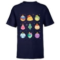 thumbnail image 1 of Disney Princess Holiday Enchanting Christmas Ornaments - Short Sleeve T-Shirt for Kids - Customized-Navy, 1 of 5