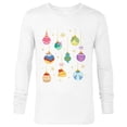 thumbnail image 1 of Disney Princess Holiday Festive Christmas Ornaments - Long Sleeve T-Shirt for Men - Customized-White, 1 of 5
