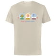thumbnail image 1 of Disney Princess Holiday Magic of Winter Wishes Snow Globes - Short Sleeve Cotton T-Shirt for Adults - Customized-Natural, 1 of 5