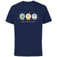 thumbnail image 1 of Disney Princess Holiday Magic of Winter Wishes Snow Globes - Short Sleeve Cotton T-Shirt for Adults - Customized-Navy, 1 of 5