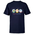 thumbnail image 1 of Disney Princess Holiday Magic of Winter Wishes Snow Globes - Short Sleeve T-Shirt for Kids - Customized-Navy, 1 of 5