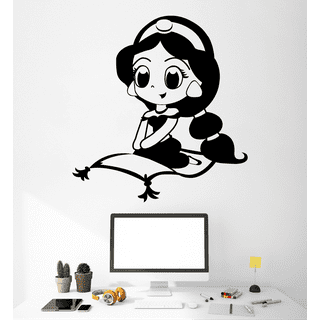 Jasmine Aladdin Disney Princess vinyl sticker printed vinyl decal - AG  Design