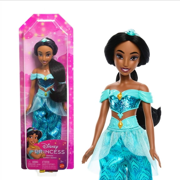 Disney Princess Jasmine 11 inch Fashion Doll with Black Hair, Brown Eyes & Tiara Accessory