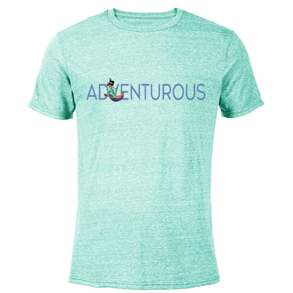 Disney Princess Jasmine Adventurous - Short Sleeve Blended T-Shirt for Adults - Customized-Ocean Blue