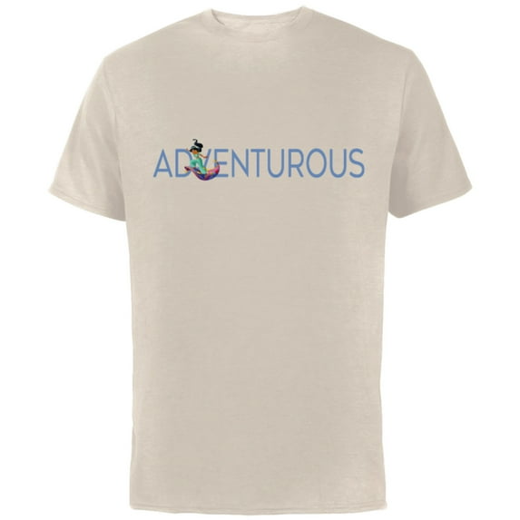 Disney Princess Jasmine Adventurous - Short Sleeve Cotton T-Shirt for Adults - Customized-Natural