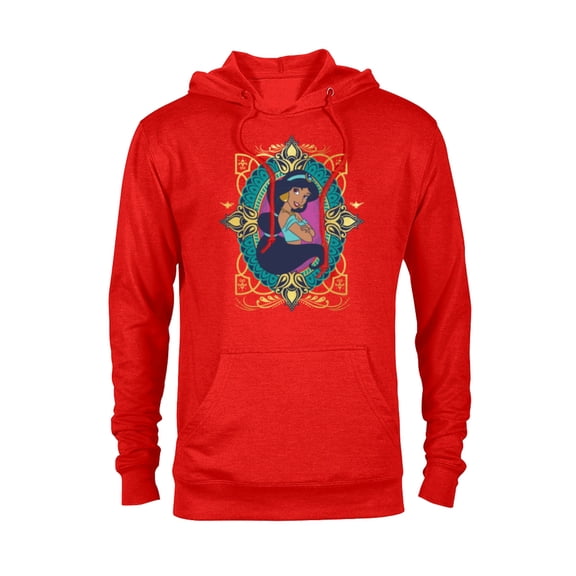 Disney Princess Jasmine Agrabah Emblem - Pullover Hoodie for Adults - Customized-Red