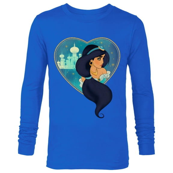Disney Princess Jasmine Agrabah Heart - Long Sleeve T-Shirt for Men - Customized-Royal