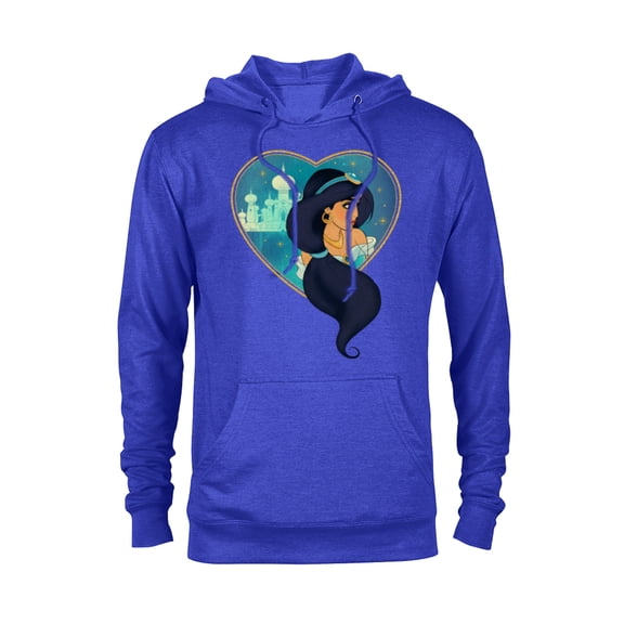 Disney Princess Jasmine Agrabah Heart - Pullover Hoodie for Adults - Customized-Royal Heather