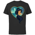 thumbnail image 1 of Disney Princess Jasmine Agrabah Heart - Short Sleeve Cotton T-Shirt for Adults - Customized-Black, 1 of 5
