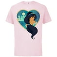 thumbnail image 1 of Disney Princess Jasmine Agrabah Heart - Short Sleeve Cotton T-Shirt for Adults - Customized-Soft Pink, 1 of 5