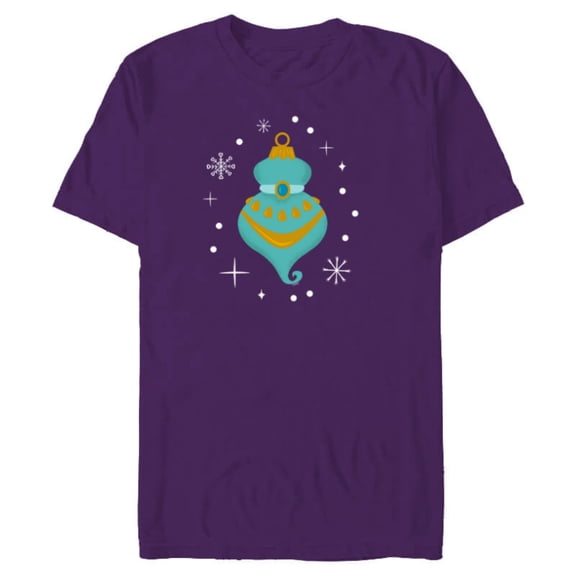 Disney Princess Jasmine Aladdin Holiday Christmas Ornament - Short Sleeve Blended T-Shirt for Adults - Customized-Purple