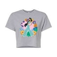thumbnail image 1 of Disney Princess - Jasmine And Florals - Junior's Cropped T-Shirt, 1 of 4