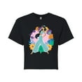 thumbnail image 1 of Disney Princess - Jasmine And Florals - Junior's Cropped T-Shirt, 1 of 4