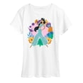 thumbnail image 1 of Disney Princess - Jasmine And Florals - Women's Short Sleeve Graphic T-Shirt, 1 of 5
