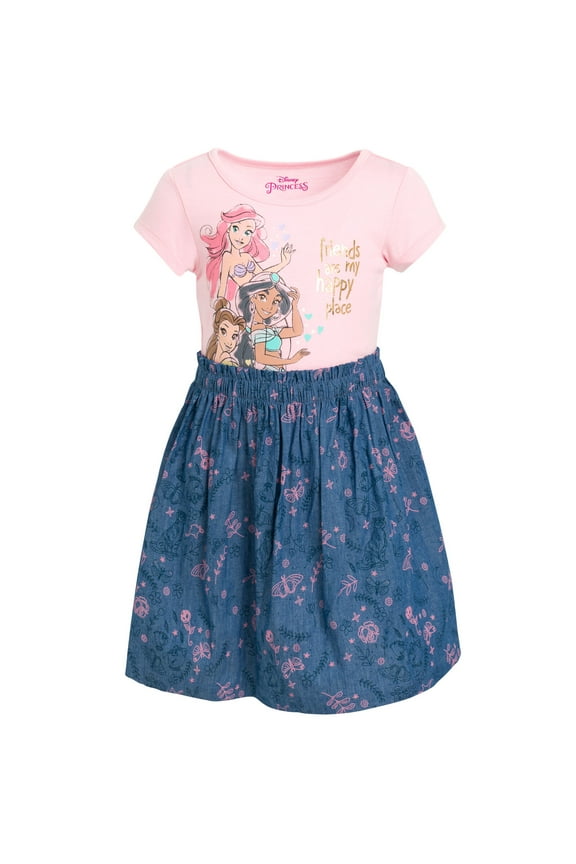 Princess Jasmine Belle Ariel Big Girls Dress Toddler to Big Kid