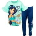 thumbnail image 1 of Disney Princess Jasmine Big Girls T-Shirt and Jogger Leggings Outfit Set Toddler to Big Kid, 1 of 5