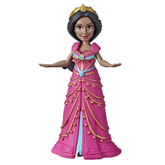 Disney Princess Jasmine Doll, 3.5-inch, Pink Dress, Collectible Toy 6.5-inch Width