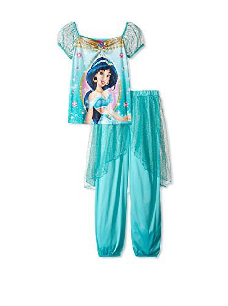 Disney Princess Jasmine Girls Fantasy Pajamas (6, Jasmine Multi ...