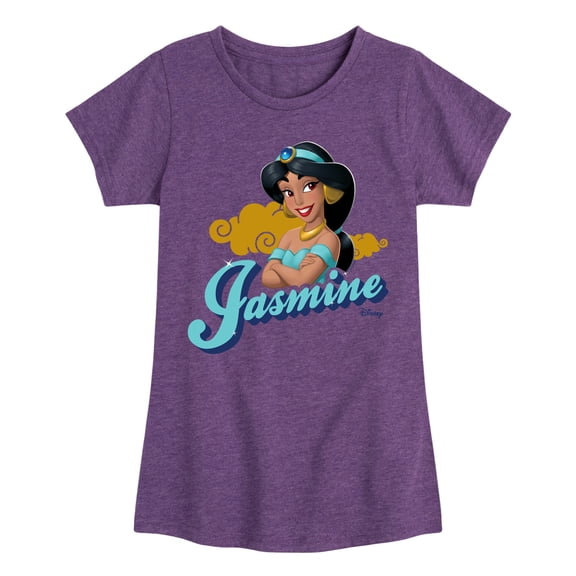 Disney Princess - Jasmine Headshot - Girls Fitted Short Sleeve T-Shirt