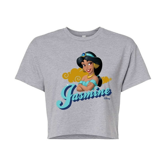 Disney Princess - Jasmine Headshot - Junior's Cropped T-Shirt
