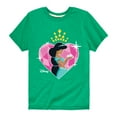 thumbnail image 1 of Disney Princess - Jasmine - Heart - Valentine's Day - Youth Short Sleeve Graphic T-Shirt, 1 of 4