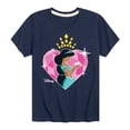 thumbnail image 1 of Disney Princess - Jasmine - Heart - Valentine's Day - Youth Short Sleeve Graphic T-Shirt, 1 of 4