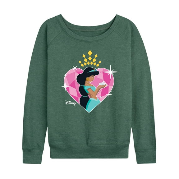 Disney Princess - Jasmine Heart - Women's French Terry Long Sleeve Shirt