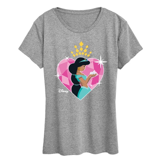 Disney Princess - Jasmine Heart - Women's Short Sleeve Graphic T-Shirt