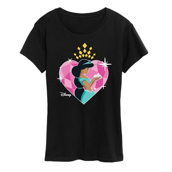 Disney Princess - Jasmine Heart - Women's Short Sleeve Graphic T-Shirt