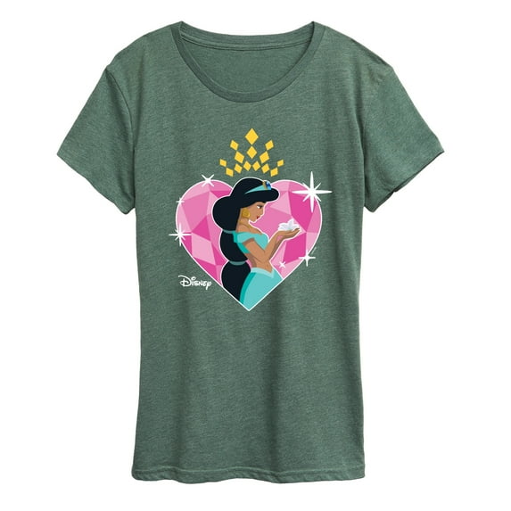 Disney Princess - Jasmine Heart - Women's Short Sleeve Graphic T-Shirt