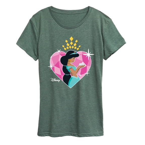 Disney Princess - Jasmine Heart - Women's Short Sleeve Graphic T-Shirt