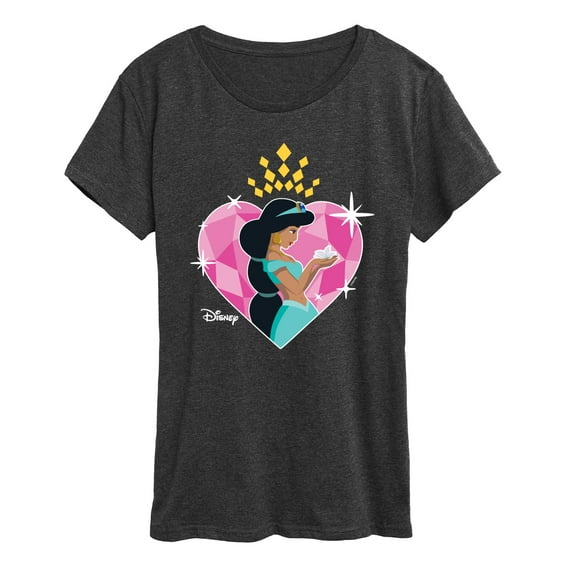 Disney Princess - Jasmine Heart - Women's Short Sleeve Graphic T-Shirt