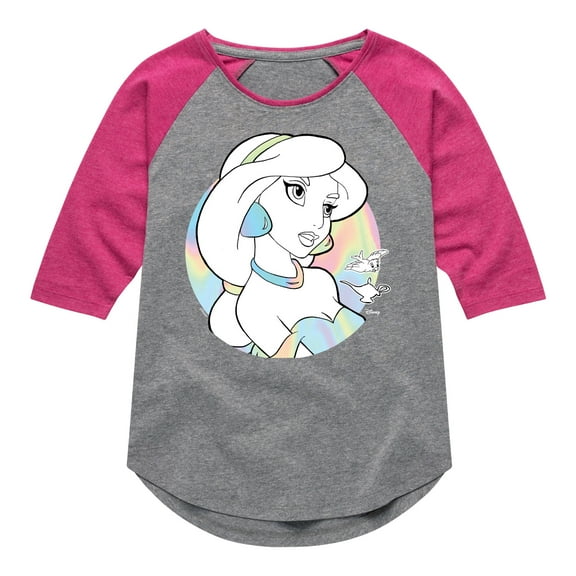 Disney Princess - Jasmine Isn't Listening - Toddler & Youth Girls Raglan Graphic T-Shirt