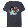 thumbnail image 1 of Disney Princess Jasmine Joy Holiday Standard - Short Sleeve Blended T-Shirt for Adults – Customized-Navy Heather, 1 of 5