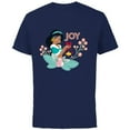 thumbnail image 1 of Disney Princess Jasmine Joy Holiday Standard - Short Sleeve Cotton T-Shirt for Adults - Customized-Navy, 1 of 5