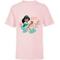 thumbnail image 1 of Disney Princess Jasmine Joy Holiday Standard - Short Sleeve T-Shirt for Kids – Customized-Soft Pink, 1 of 5